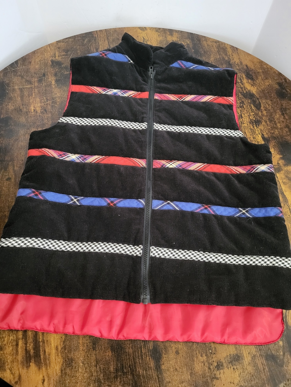 Vintage Susan Bristol Puffer Vest Small 90s Y2K Cottagecore Corduroy Boho